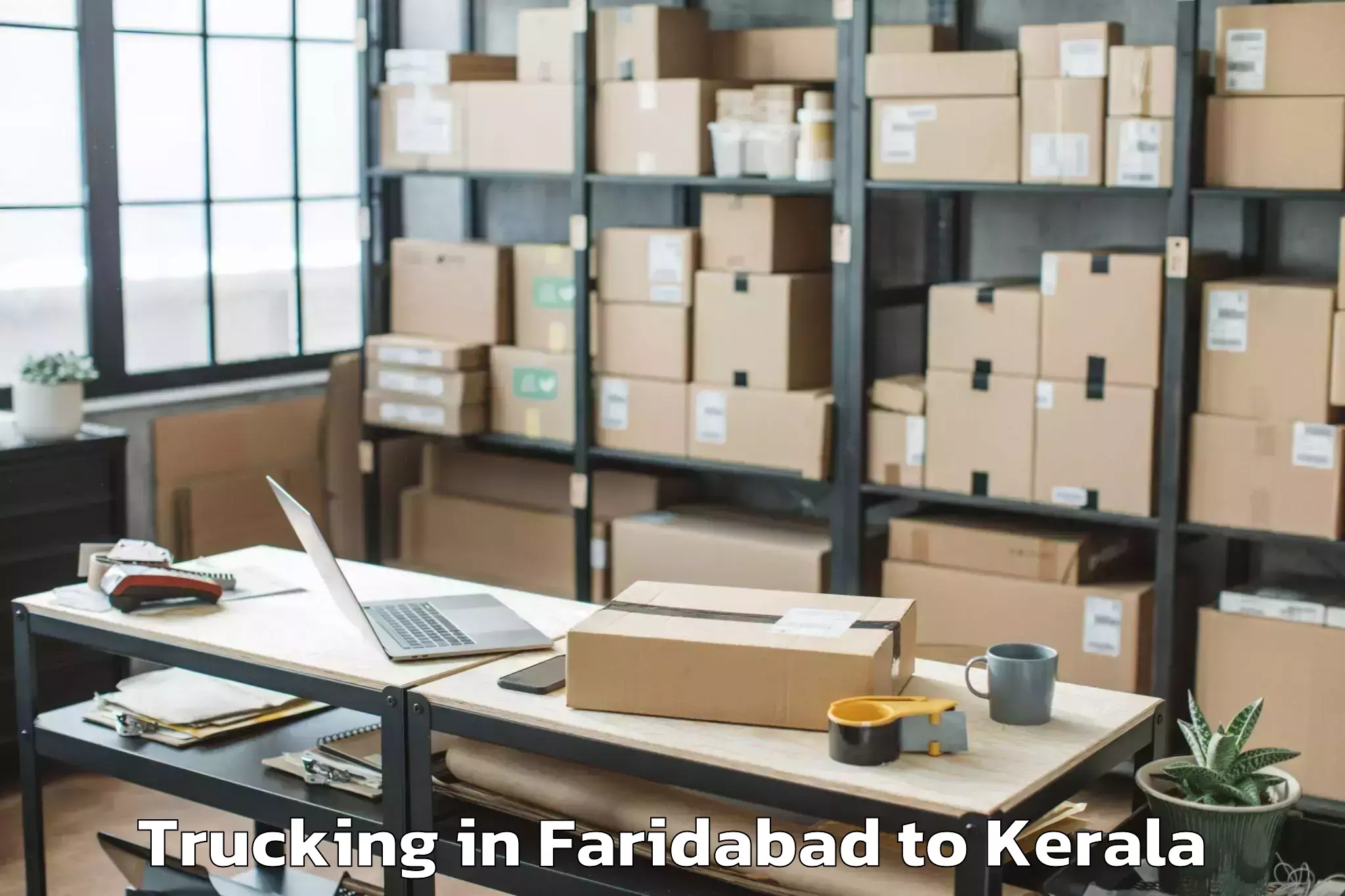 Leading Faridabad to Talipparamba Trucking Provider